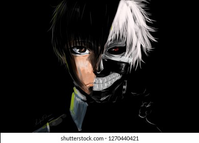 Tokyo Ghoul Kanenki Ken Digital Art