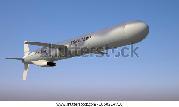 Tomahawk cruise missile. 3d\
render.