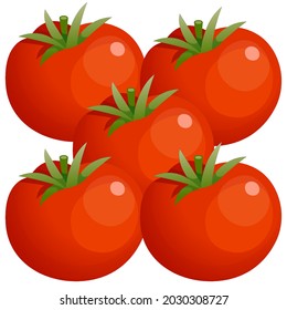 Tomato or tomatoes design for fruit illustration.