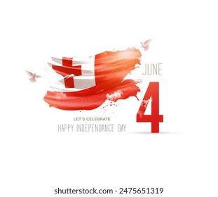 Tonga Independence day creative art - Powered by Shutterstock