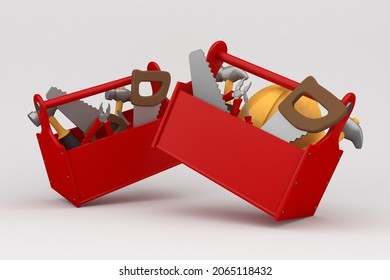  Tool Box With White Background 3D Rendering - Powered by Shutterstock