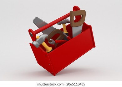  Tool Box With White Background 3D Rendering - Powered by Shutterstock