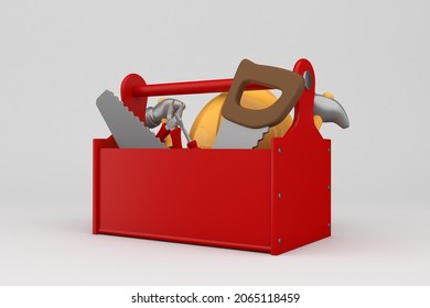  Tool Box With White Background 3D Rendering - Powered by Shutterstock