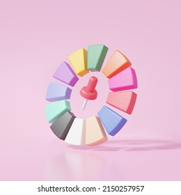 Tool suck color icon use in design floating pink background  Minimal cartoon cute smooth  3d illustration rendering