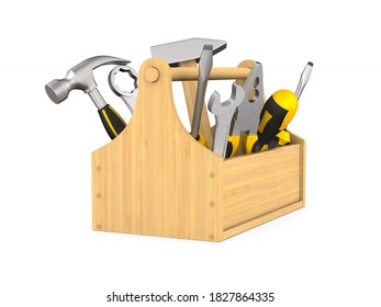 toolbox on white background. Isolated 3D illustration - Powered by Shutterstock