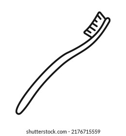 Toothbrush Icon. Oral Care, Mouth Hygiene Symbol. Fresh Breath Sign.