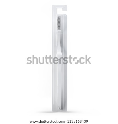 Download Toothbrush Packing Blister Box Mockup 3 D Stock Illustration 1135168439 - Shutterstock
