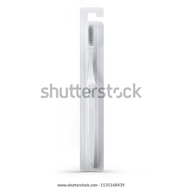 Download Toothbrush Packing Blister Box Mockup 3d Stock Illustration 1135168439