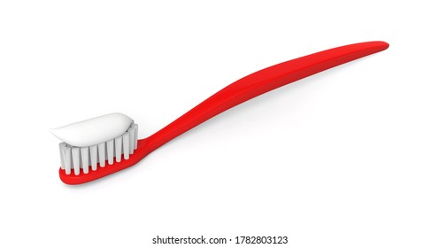 toothbrush with toothpaste