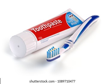 toothbrush and toothpaste