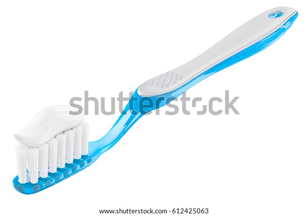 toothbrush with toothpaste in handle