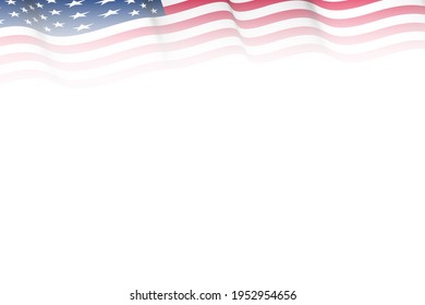 top border american flag illustration graphic fade gradient effect presentation card
