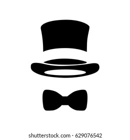 black tie top hat