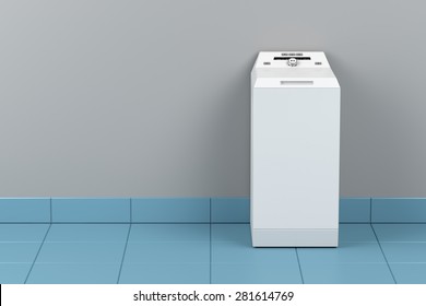 Top Load Washing Machine At Bathroom