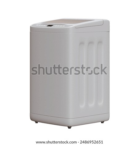 Top Loading Washing Machine 3D Render Illustration