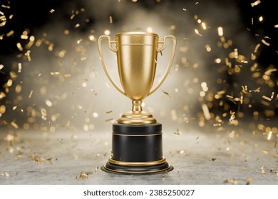 Top Performance Award. Winner certificate. First place in a computer game. Winner's Cup. Achievements. Victory. Goal achievement concept. Best in Class Trophy Award. 3D render. - Powered by Shutterstock