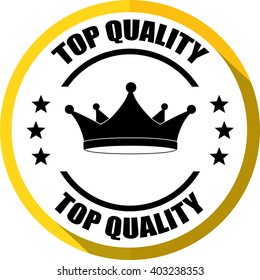 Top Quality yellow, Button, label and sign.