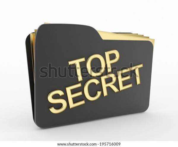 Top Secret Folder Icon Stock Illustration