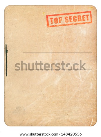 template top secret folder