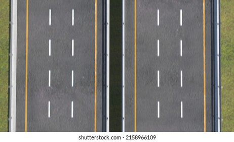 Top View 3d Illustration Empty Highway Stock Illustration 2158966109 ...