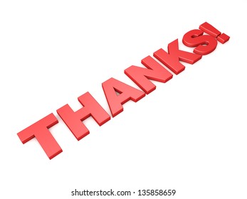 Top View 3d Text Thank You Stock Illustration 135858659 | Shutterstock