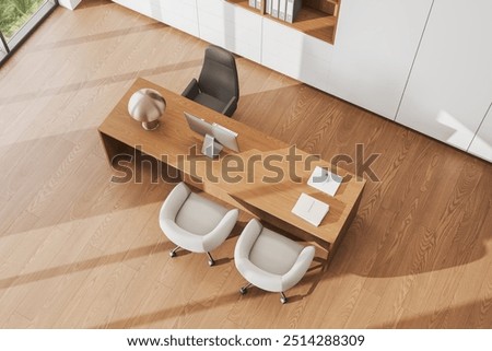 Similar – Foto Bild Bürostuhl im leeren Zimmer