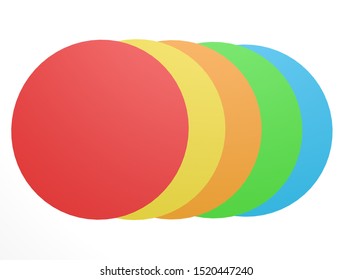 Button Colored Discs Isolated Render On Stock Illustration 123779320