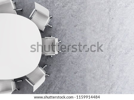 Similar – Image, Stock Photo desktop from above, copy space for text