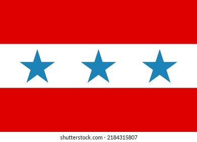 Top View Of Flag Rarotonga 1858 1888 New Zealand. New Zealand Travel And Patriot Concept. No Flagpole. Plane Layout, Design. Flag Background