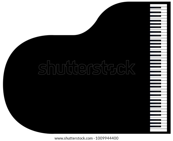 Top View Grand Piano Set On 库存插图 1009944400 | Shutterstock