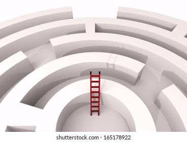 Top View Maze Stair Concept Challenge Stock Illustration 165178922 ...