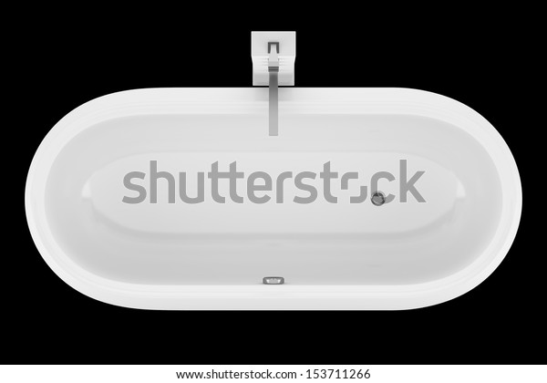 Top View Modern Bathtub Isolated On Stock Illustration 153711266