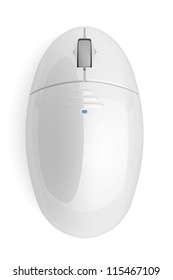 Top View Of Wireless Computer Mouse