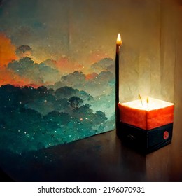Topdown Pillar Box Candle Light