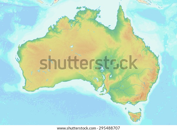 Topo Map Of Australia