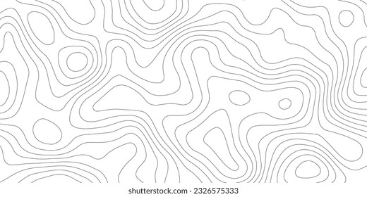 Topographic map background geographic line map with elevation assignments. Modern design with White background with topographic wavy pattern design.paper texture Imitation of a geographical map shades - Shutterstock ID 2326575333
