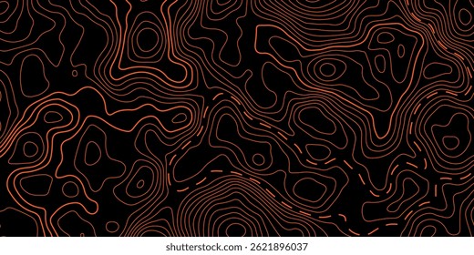 Topographic map patterns, topography line map. Vintage outdoors style. Terrain map. topographic contour line map vector illustration