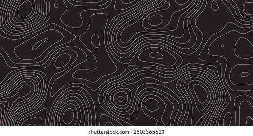 topographic wavy pattern design. 3D waves, White wave paper curved reliefs. contour map. Blank Detailed topographic patter line map background. Panorama view gradient multicolor wave curve lines. PNG.