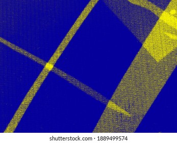 Topveiw Abstract Geomatry Blue And Yellow Background For Design Or Advertise