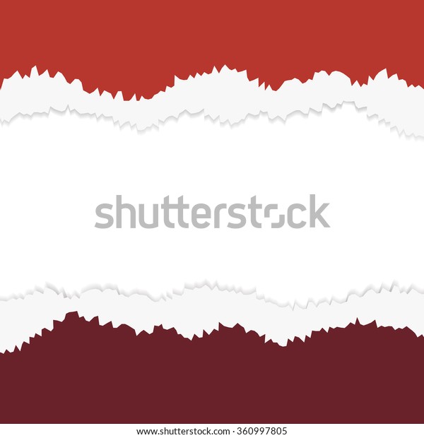 torn paper  layered red\
illustration