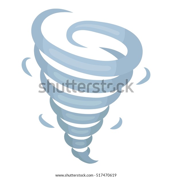 Tornado Icon Cartoon Style Isolated On Stock Illustration 517470619