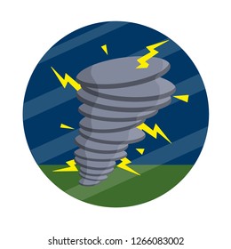 Tornadoes Strong Winds Storm Bad Weather Stock Illustration 1266083002 ...