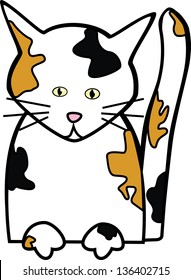 Calico Cat Portrait Stock Illustrations Images Vectors Shutterstock See more of calico cat designs and coaching on facebook. https www shutterstock com image illustration torso calico cat paws that look 136402715