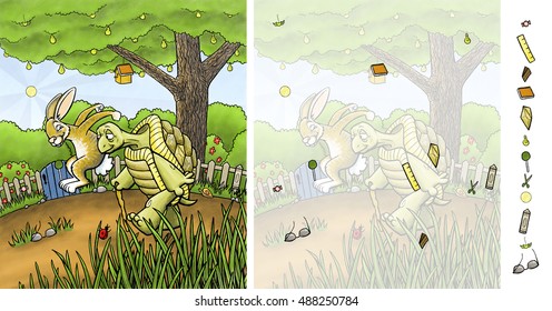 Tortoise And Hare - Hidden Picture