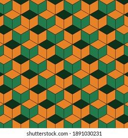 Tortoiseshell Pattern Orange And Green