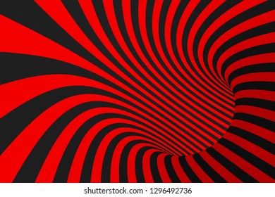 Torus 3d Optical Illusion Raster Illustration Stock Illustration 1296493297