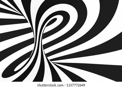 Torus Optical 3d Illusion Raster Illustration Stock Illustration ...
