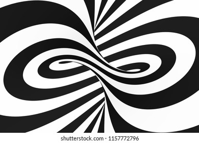 Torus Optical 3d Illusion Raster Illustration Stock Illustration ...