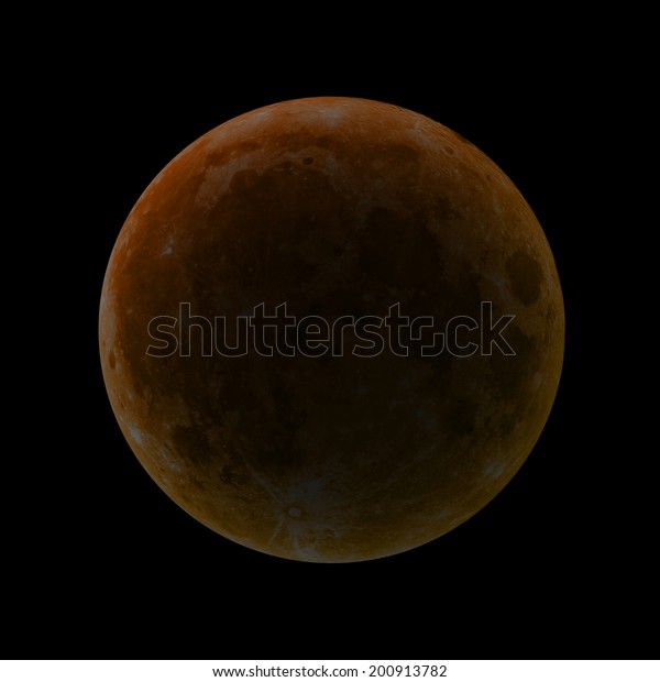 Total eclipse\
of the Moon with 0 0 0\
background.