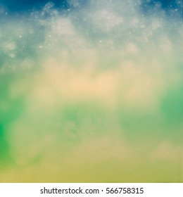 A touching and delicate summer abstract texture .The warm summer colors. Interesting mysterious abstraction in soft turquoise and gold colors .Golden shades of sunlight.